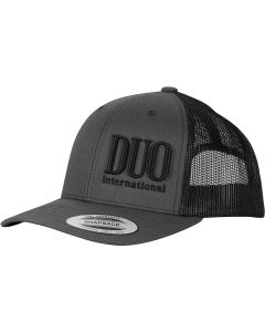 DUO MESH SNAPBACK CAP - CHARCOAL/BLACK